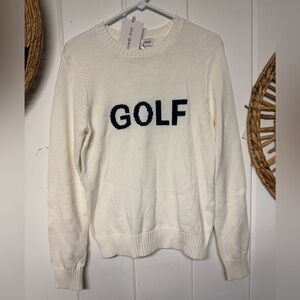 Ellsworth + ivy cream golf knit sweater